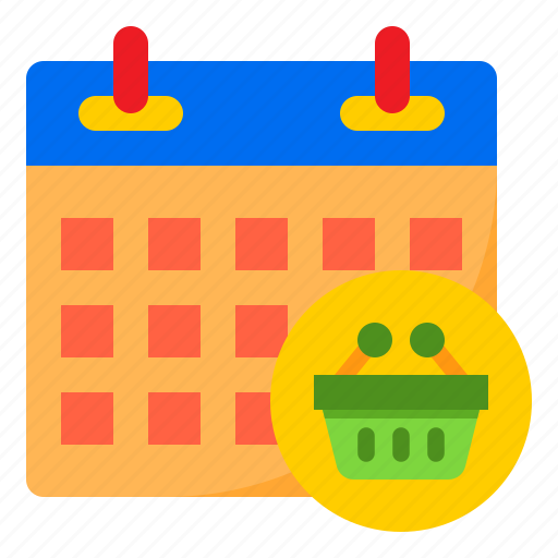 Calendar, shopping, online, basket, event icon - Download on Iconfinder