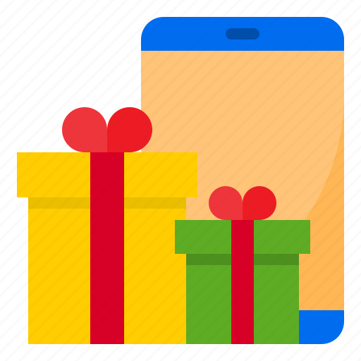 Gift, shoping, online, store, mobilephone icon - Download on Iconfinder
