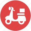 shopping, delivery, motorcycle, scooter, vespa