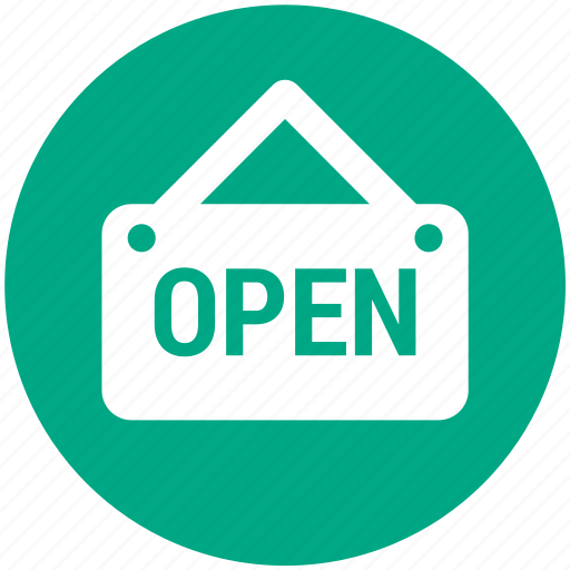 Shopping, label, open, open shop icon - Download on Iconfinder