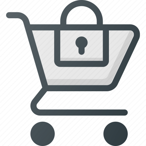 Buy, cart, lock, secure, shop, store icon - Download on Iconfinder