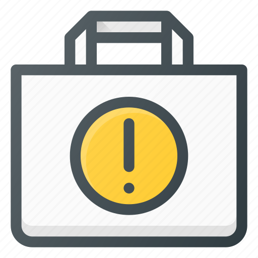 Allert, attention, bag, buy, paper, shopping icon - Download on Iconfinder