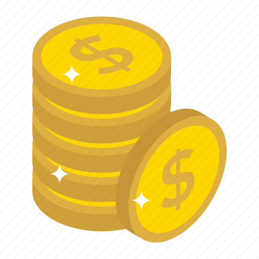 Capital, coins stack, currency coins, dollar coins, money stack icon - Download on Iconfinder