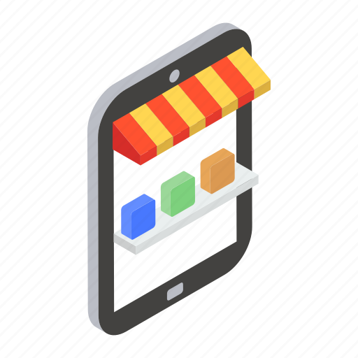 Electronic shop, mobile shop, mobile store, online order, online shop icon - Download on Iconfinder