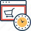 clock, online shopping, shopping, time, timer 