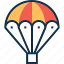 air balloon, hot air balloon, parachute balloon, skydiving, travel
