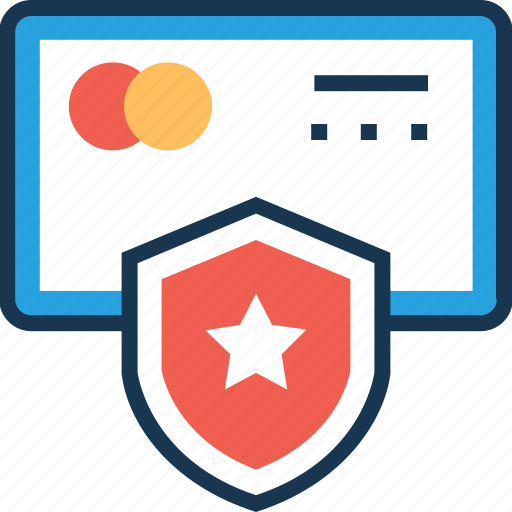 Atm card, secure card, security, shield, star icon - Download on Iconfinder