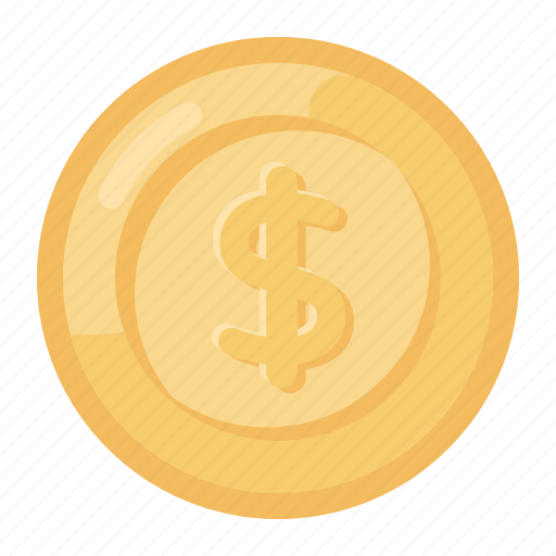 Dollar, coin, dollar coin, currency coin, cash, money, asset icon - Download on Iconfinder