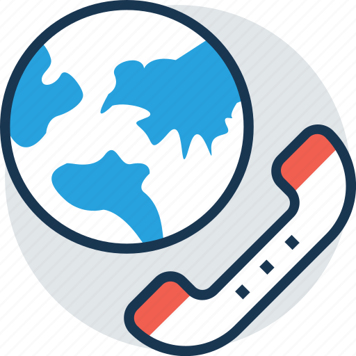 Global receiver, globe, help, phone, talk icon - Download on Iconfinder