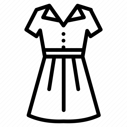 Frock, dress, apparel, attire, garment icon - Download on Iconfinder