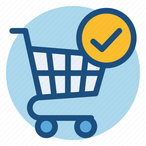 Cart, commerce, confirmation, grocery, shopping, shopping cart icon - Download on Iconfinder