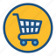 cart, commerce, grocery, shopping, shopping cart, sign 