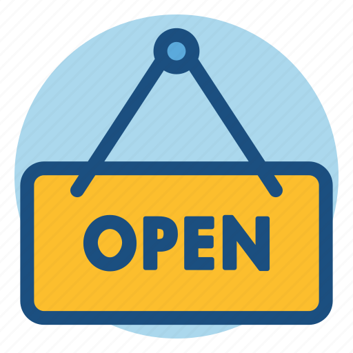 Commerce, open, open sign, shopping, sign icon - Download on Iconfinder