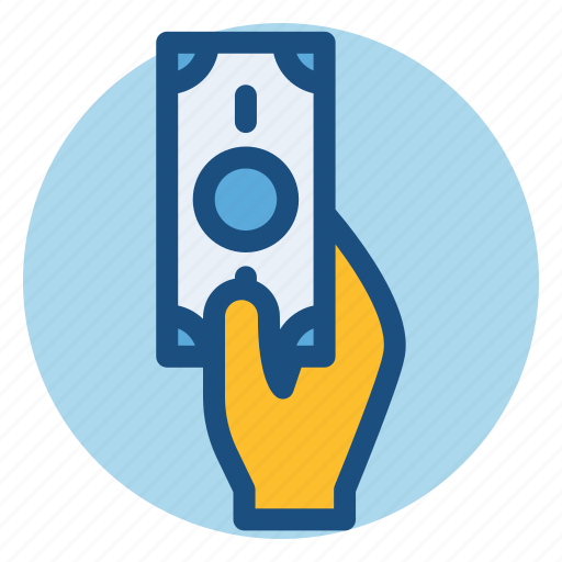 Banknote, commerce, hand, money, paper money, payment, shopping icon - Download on Iconfinder