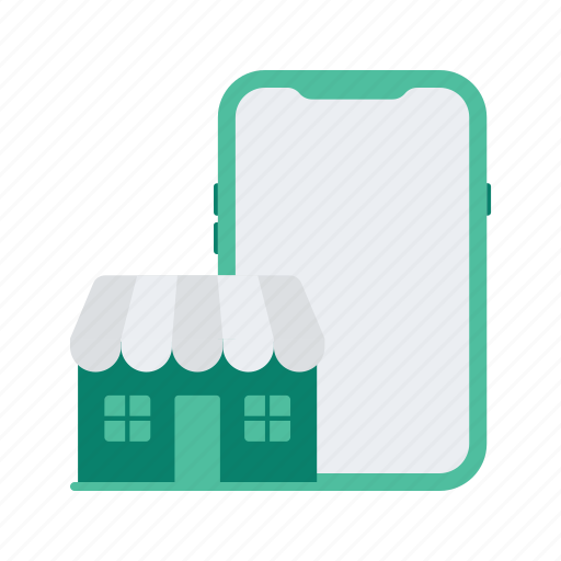 Building, commerce, ecommerce, shop, shopping, smartphone, store icon - Download on Iconfinder