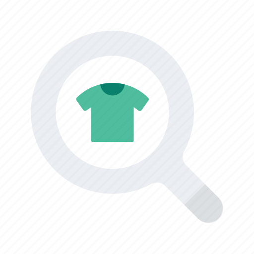Clothes, clothing, ecommerce, find, magnifier, search, shopping icon - Download on Iconfinder