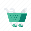 basket, cart, commerce, groceries, shopping