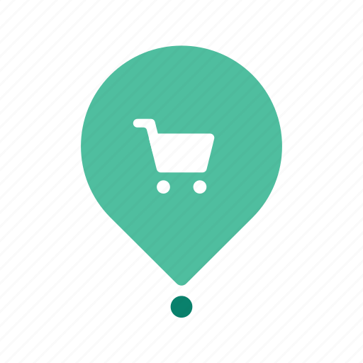 Basket, commerce, location, pin, shopping icon - Download on Iconfinder