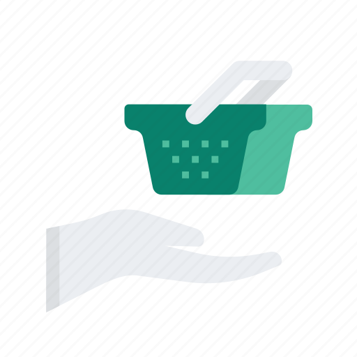 Basket, commerce, ecommerce, gesture, hand, shop, shopping icon - Download on Iconfinder