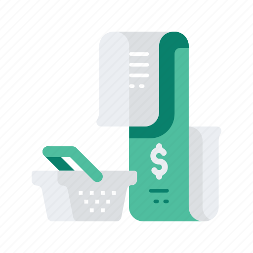 Basket, commerce, ecommerce, payment, receipt, shop, shopping icon - Download on Iconfinder