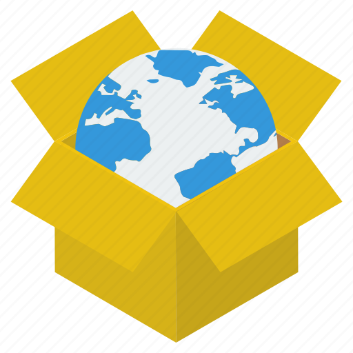 Delivery box, global parcel, international delivery, package, parcel, product branding, worldwide delivery icon - Download on Iconfinder