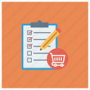cart, checklist, ecommerce, shipping, shop, shopping, shoppingcart