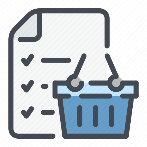 Basket, list, plan, shop, shopping icon - Download on Iconfinder