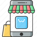 app, eshop, mobile shopping, online, purchasing, shopping, smartphone