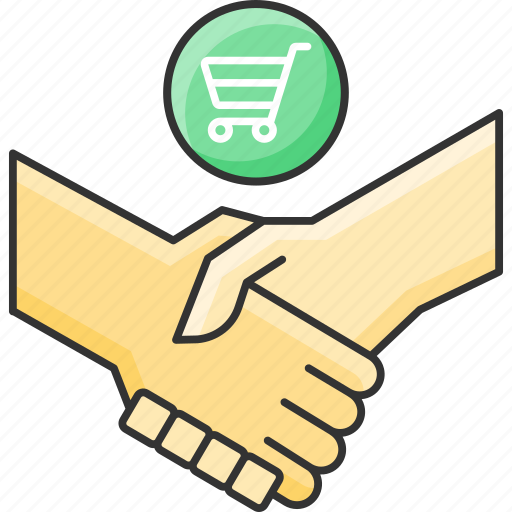 Agreement, contract, deal, done, handcart, handshake, partnership icon - Download on Iconfinder