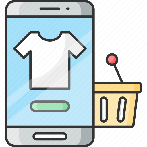 Eshop, mcommerce, online, order, shirt, shopping app, smartphone icon - Download on Iconfinder
