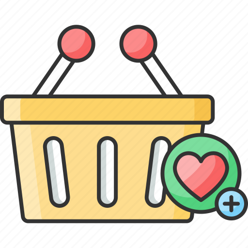 Add, basket, favorites, heart, plus, purchasing, to icon - Download on Iconfinder