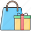 gift, handbag, present, ribbon, shopping, tote bag, wrapped 