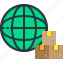 world, wide, parcel, globe, delivery, shipping, package 