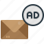 email, envelope, message, ads, advertising, ecommerce 