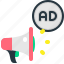 megaphone, promotion, advertising, sale, ecommerce, ads 