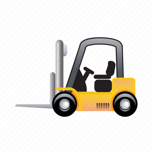 Forklift, truck, cargo, delivery, transportation, vehicle icon - Download on Iconfinder