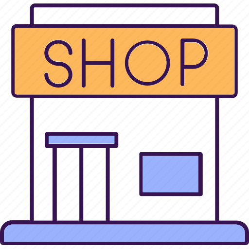 Marketplace, garments shop, garments store, shopping outlet, boutique icon - Download on Iconfinder