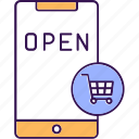 mobile shop, online open shop, mobile shopping, mcommerce, ecommerce