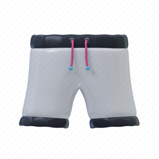 Shorts, pants, fashion, short, summer, clothes, clothing 3D illustration - Download on Iconfinder