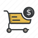 basket, cart, deals, dollar, savings, shop, shopping