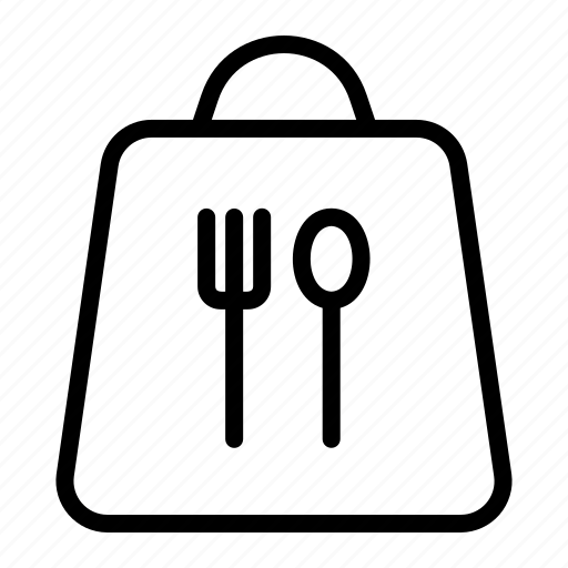 Paper, bag, commerce, and, shopping, take, away icon - Download on Iconfinder