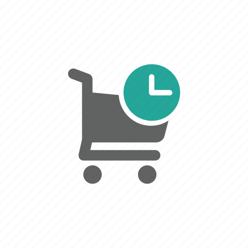 Cart, clock, later, save, shopping, shopping cart, guardar icon - Download on Iconfinder