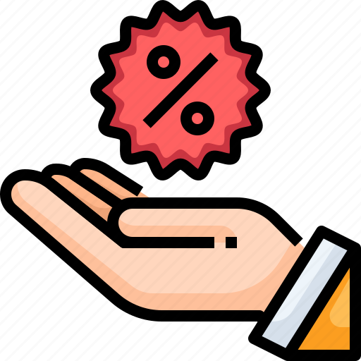 Discount, hand, offer, promotion, sale, shopping icon - Download on Iconfinder