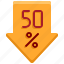 arrow, commerce, discount0a, percentage, sales 