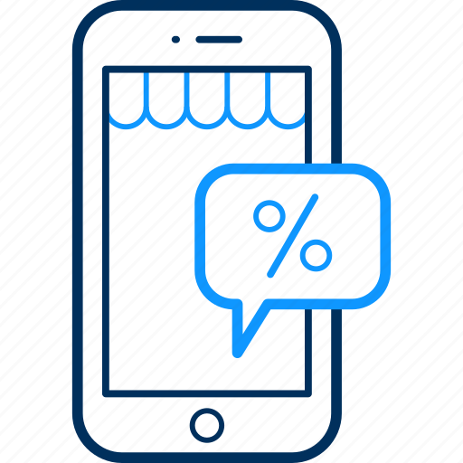 App, discount, mobile, percent, percentage icon - Download on Iconfinder