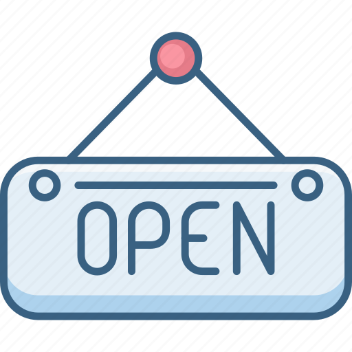 Board, open, sign, shop, store icon - Download on Iconfinder