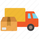 shipping, truck, transport, transportation