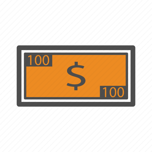 Bill, cash, money, 100, bank, dollar, financial icon - Download on Iconfinder