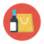 alcohol, bag, bottle, shopping, wine 