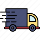 delivery, fast, shipping, truck
